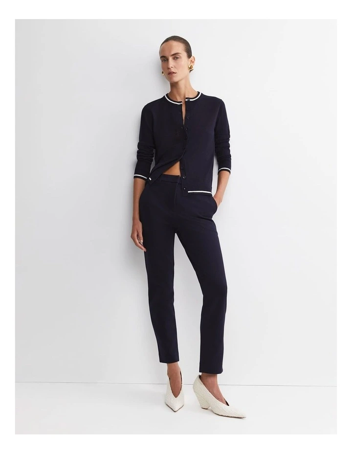 Evie Ponte Pant in Blue image 3