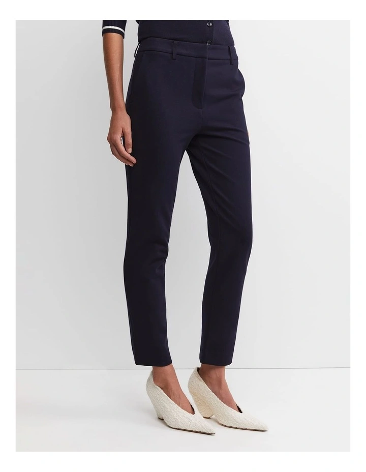 Evie Ponte Pant in Blue image 4