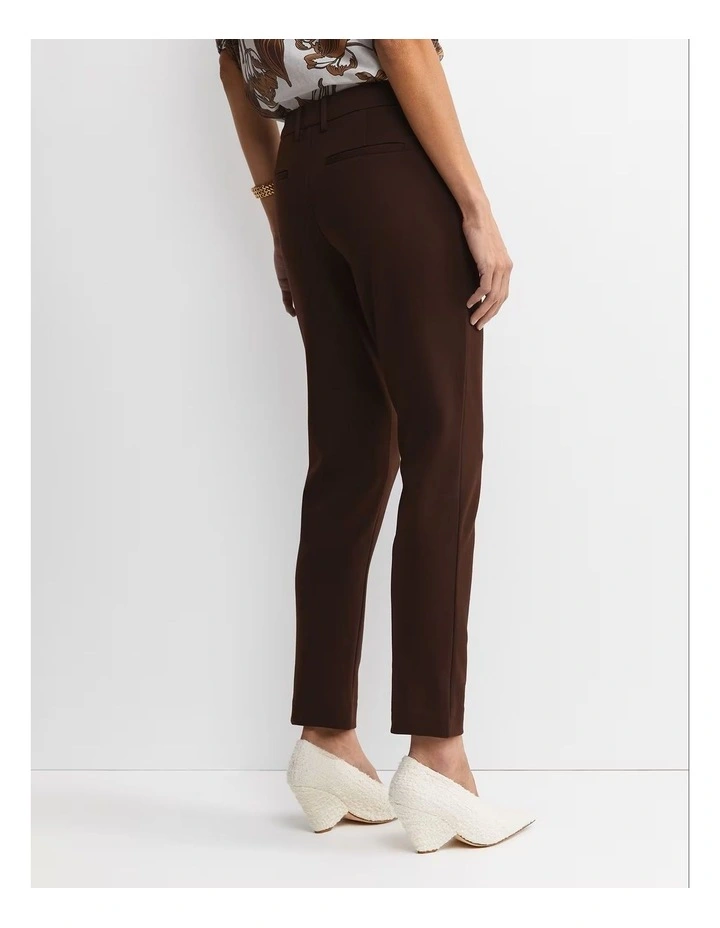 Evie Ponte Pant in Brown image 2