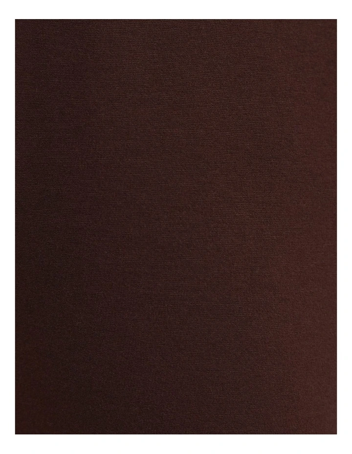 Evie Ponte Pant in Brown image 6