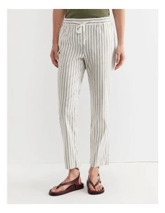 Rosa Stripe Linen Pant in Multi