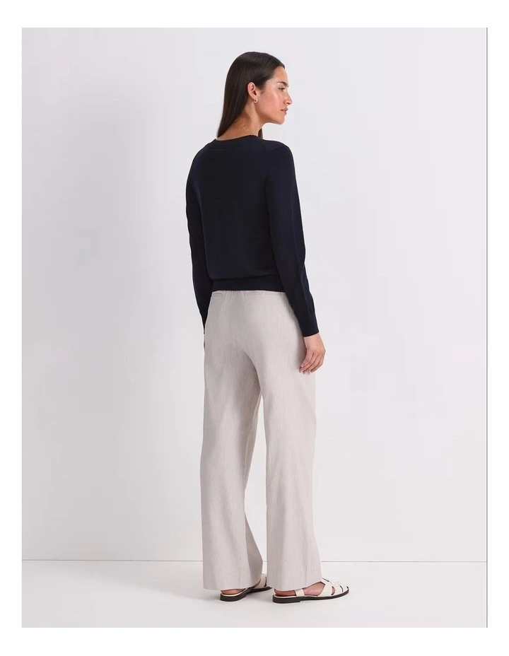 Francis Merino V-neck Knit in Blue image 2