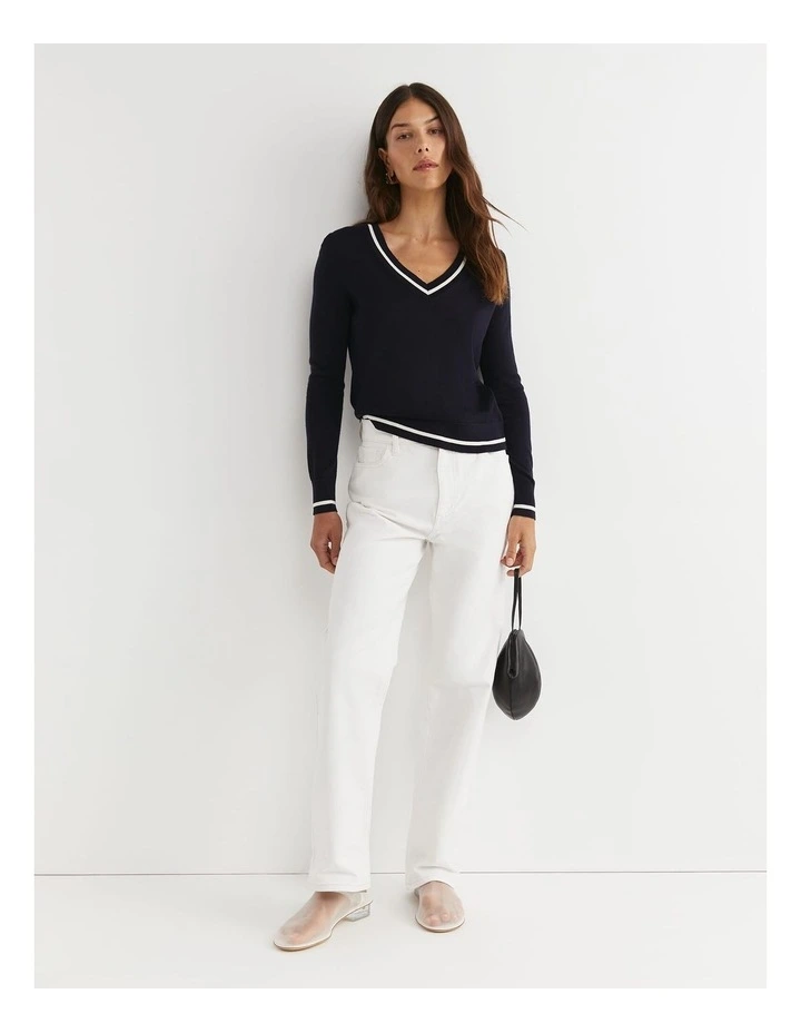 Francis Merino V-Neck Knit image 6