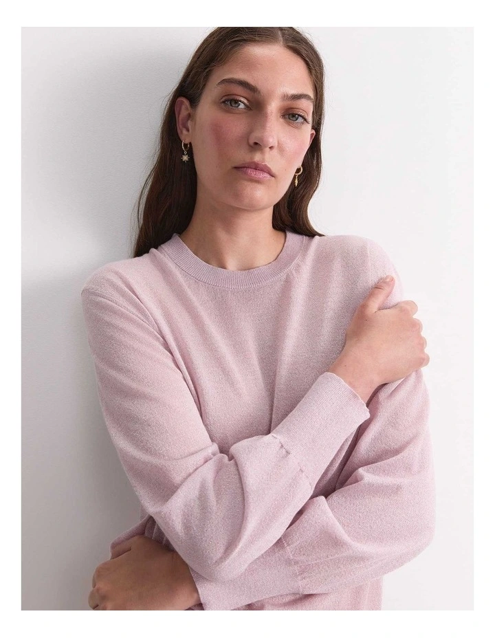 Sparkling Long Sleeve Relaxed Knit image 1