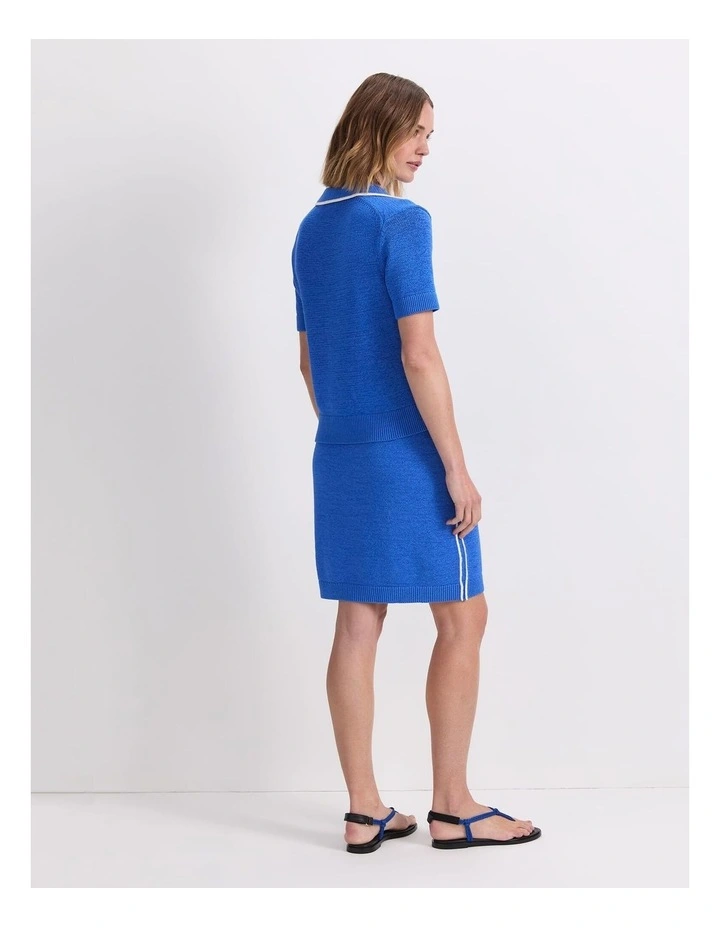 Josie Tape Yarn Knit Polo image 2