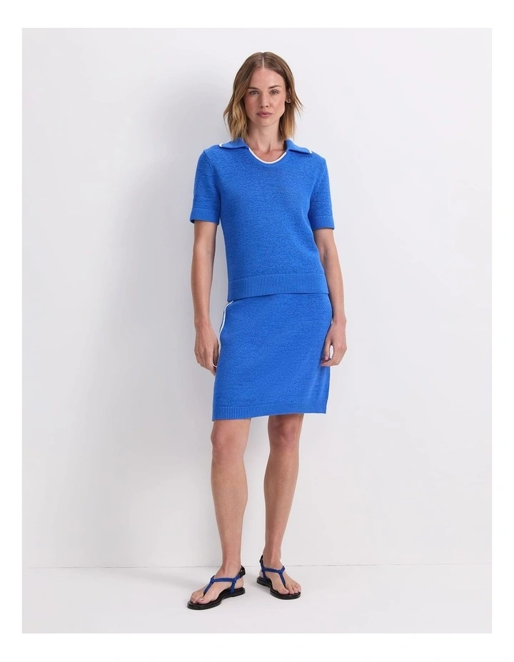 Josie Tape Yarn Knit Polo image 3