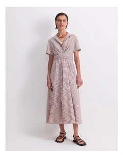 Aster Midi Dress in Multi