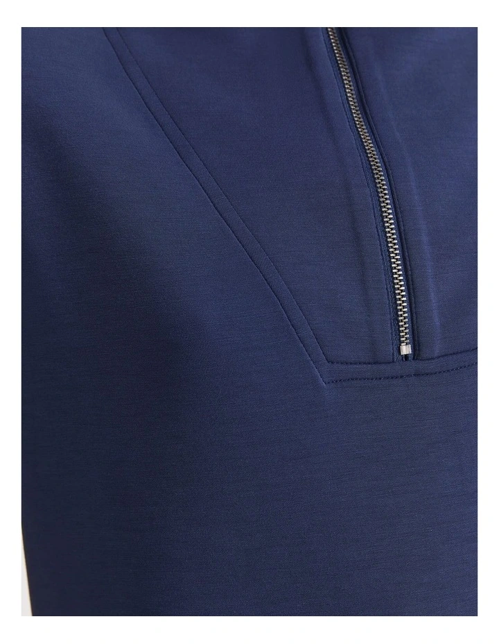 Kayla Sleeveless Track Top in Blue image 3