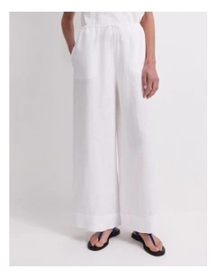 Ariana Wide Leg Linen Pant