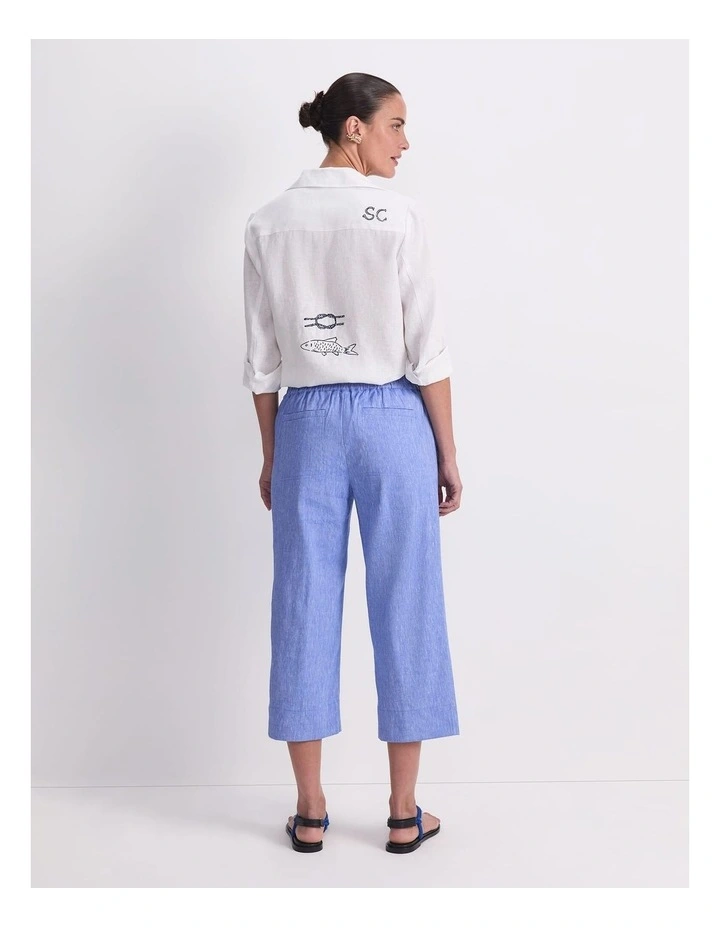 Rosa Crop Linen Pant image 2
