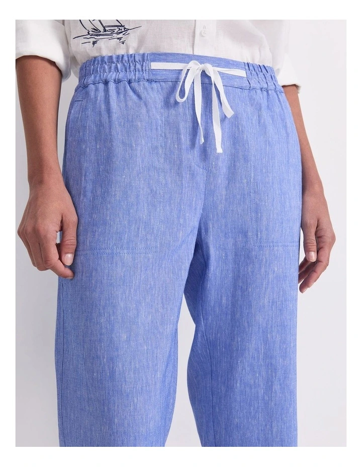 Rosa Crop Linen Pant image 5