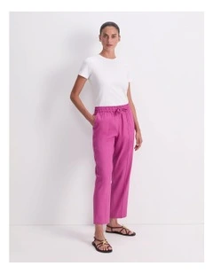 Rosa Tapered Linen Pant
