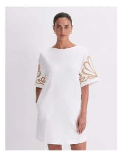 Eliza Embroidery Mini Dress