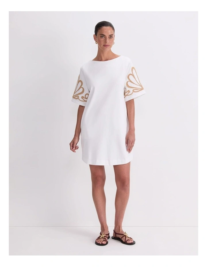 Eliza Embroidery Mini Dress image 3