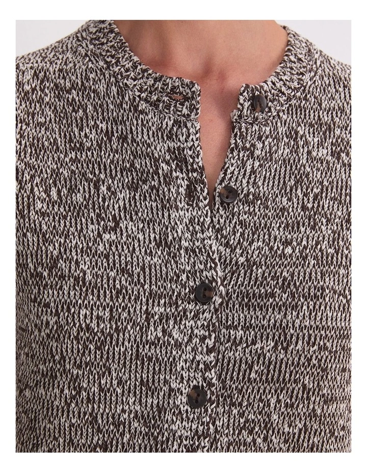 Josie Tape Yarn Twist Vest in Brown image 6