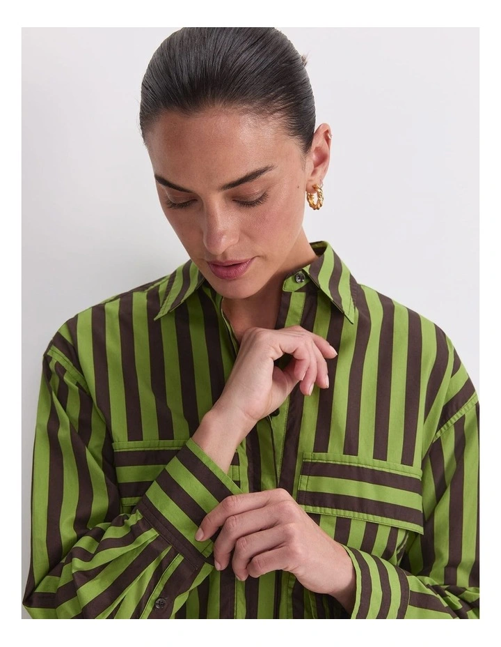 Tara Oversize Stripe Shirt image 5