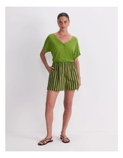 Tara Stripe Cotton Short