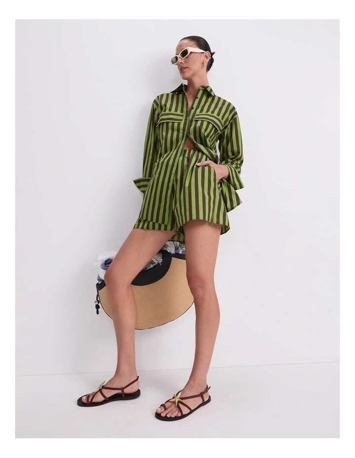 Tara Stripe Cotton Short image 4