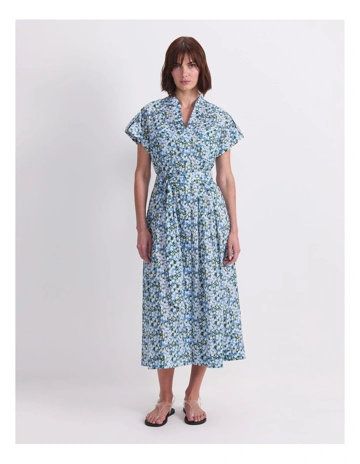 Mitsi Midi Liberty Dress in Blue image 1