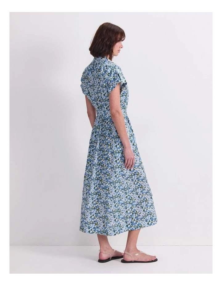 Mitsi Midi Liberty Dress in Blue image 2