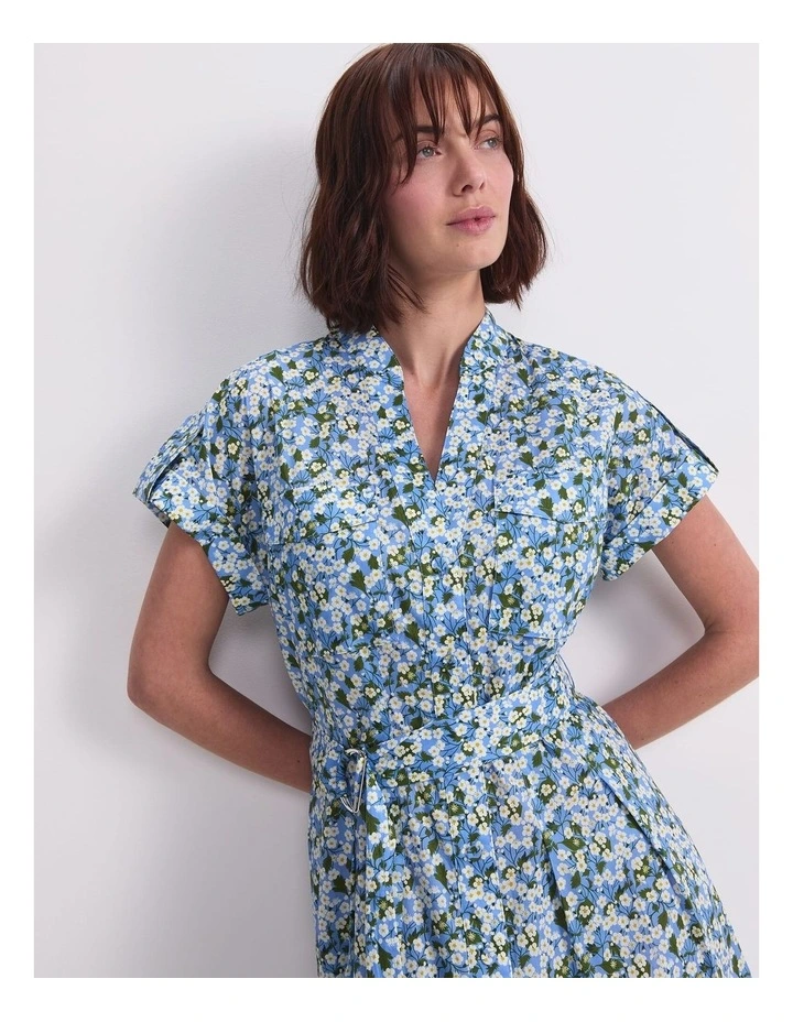 Mitsi Midi Liberty Dress in Blue image 5