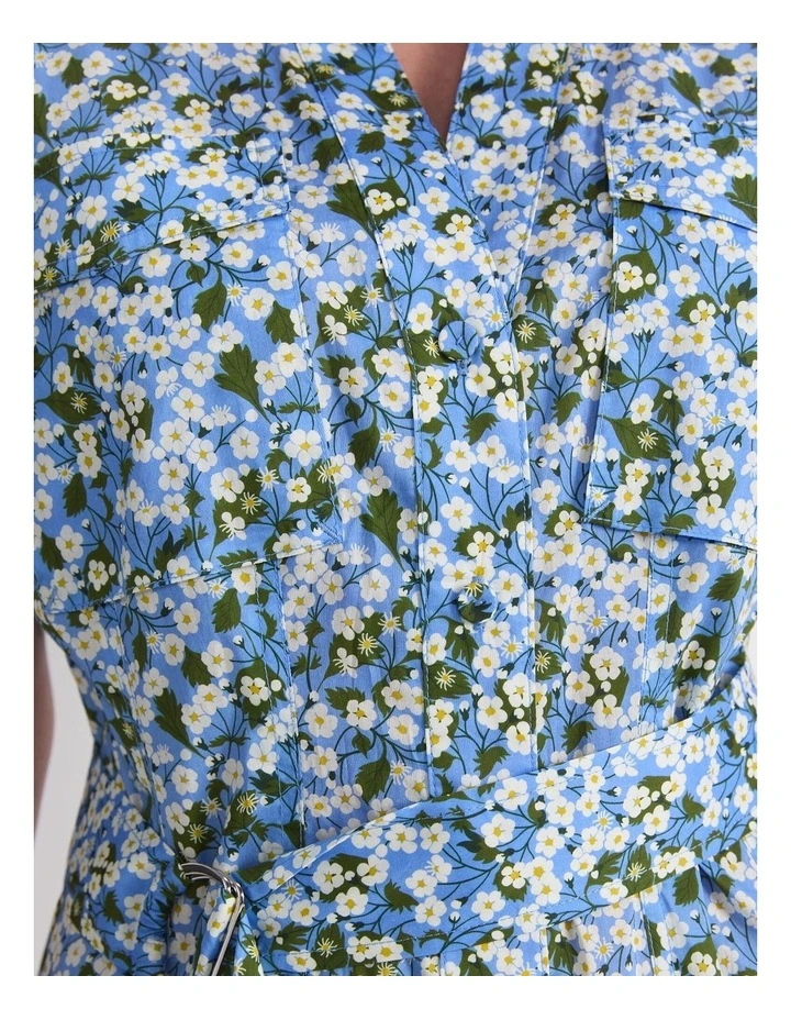 Mitsi Midi Liberty Dress in Blue image 6