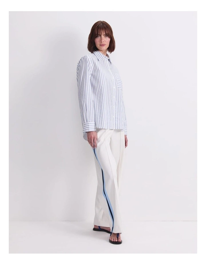 Logo Stripe Pocket Shirt in Multi image 3