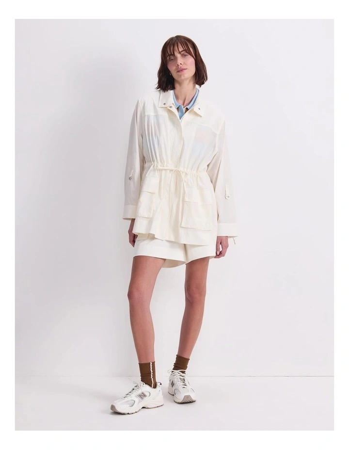 Sal Pocket Windcheater in Cream image 4