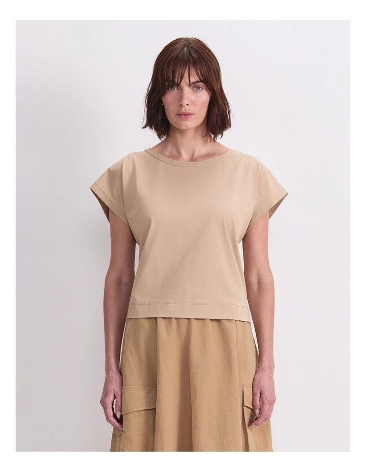 Cali Tee in Beige image 1
