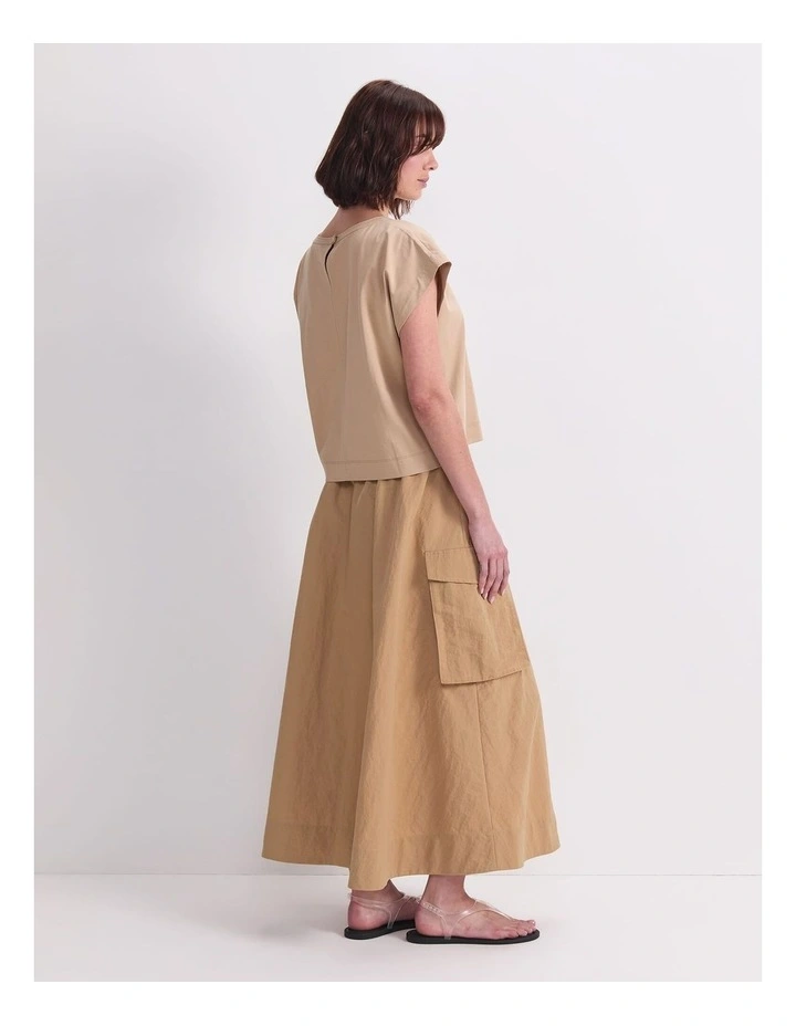 Cali Tee in Beige image 2