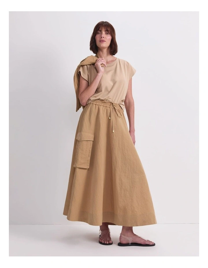 Cali Tee in Beige image 5