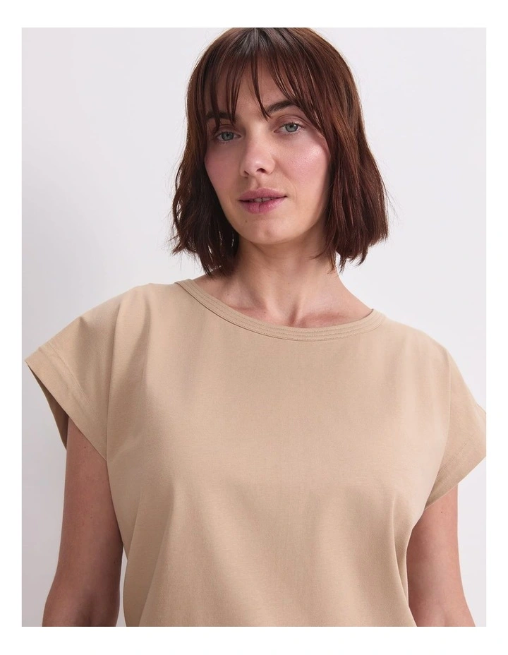 Cali Tee in Beige image 6
