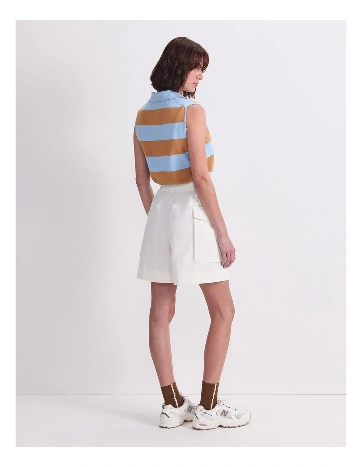 Rosie Pocket Short in Cream image 2