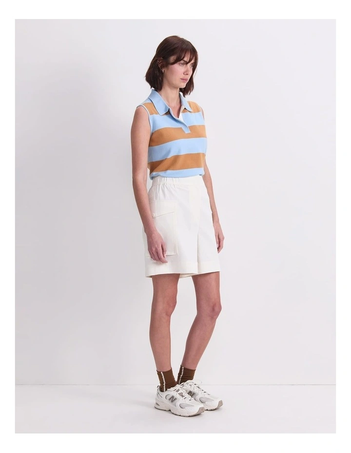 Rosie Pocket Short in Cream image 3