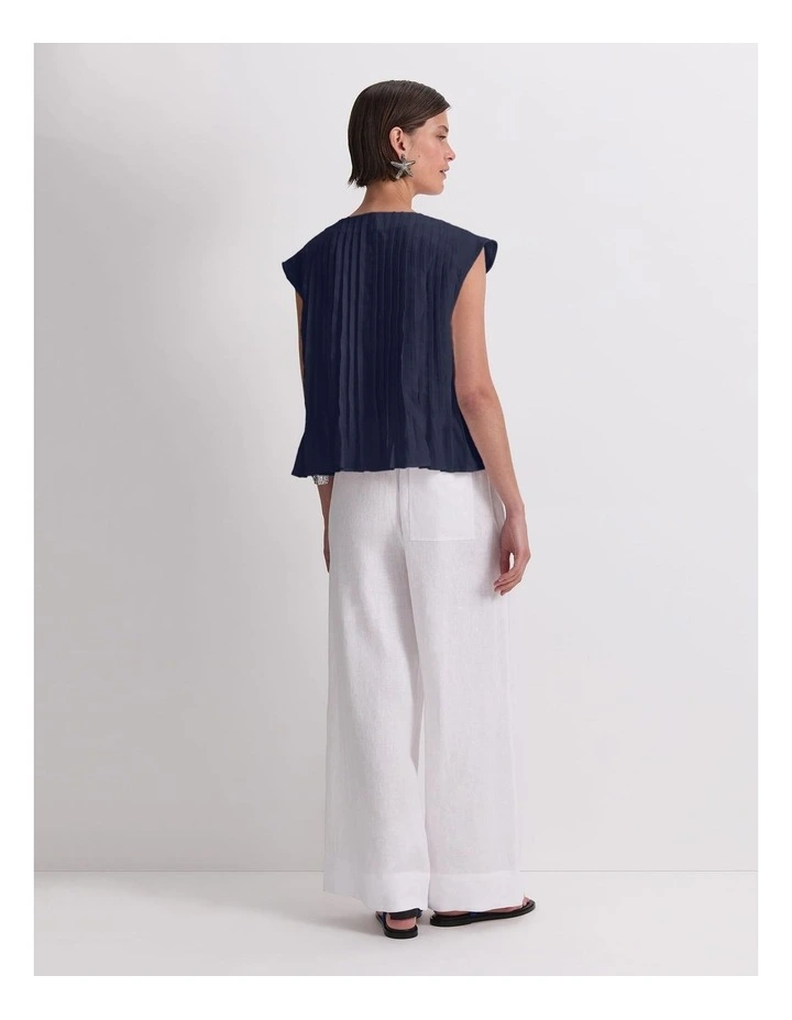 Ariana Pintuck Linen Blouse image 2