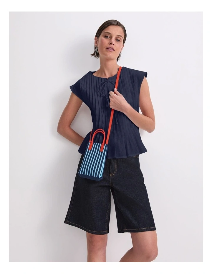 Ariana Pintuck Linen Blouse image 6