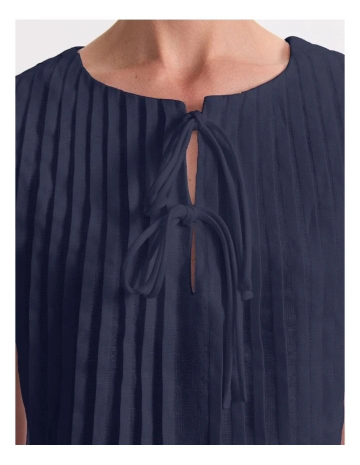 Ariana Pintuck Linen Blouse image 7