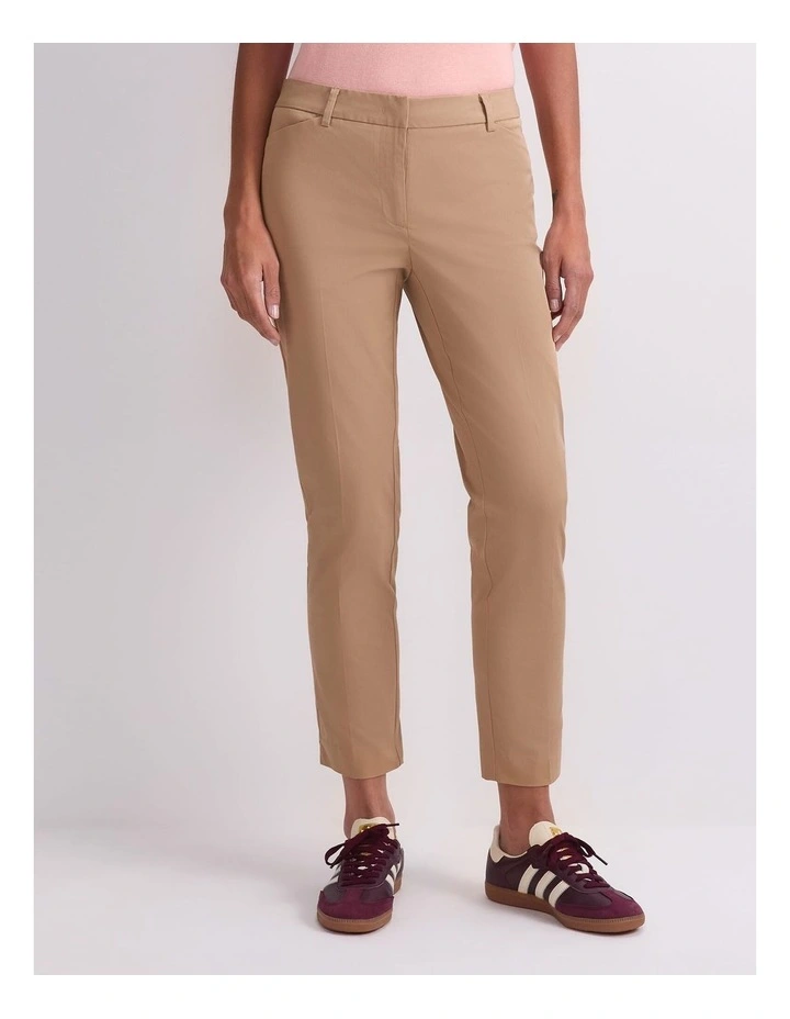 Evie Capri Pant in Brown image 1