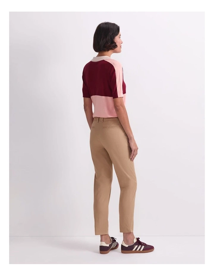 Evie Capri Pant in Brown image 2