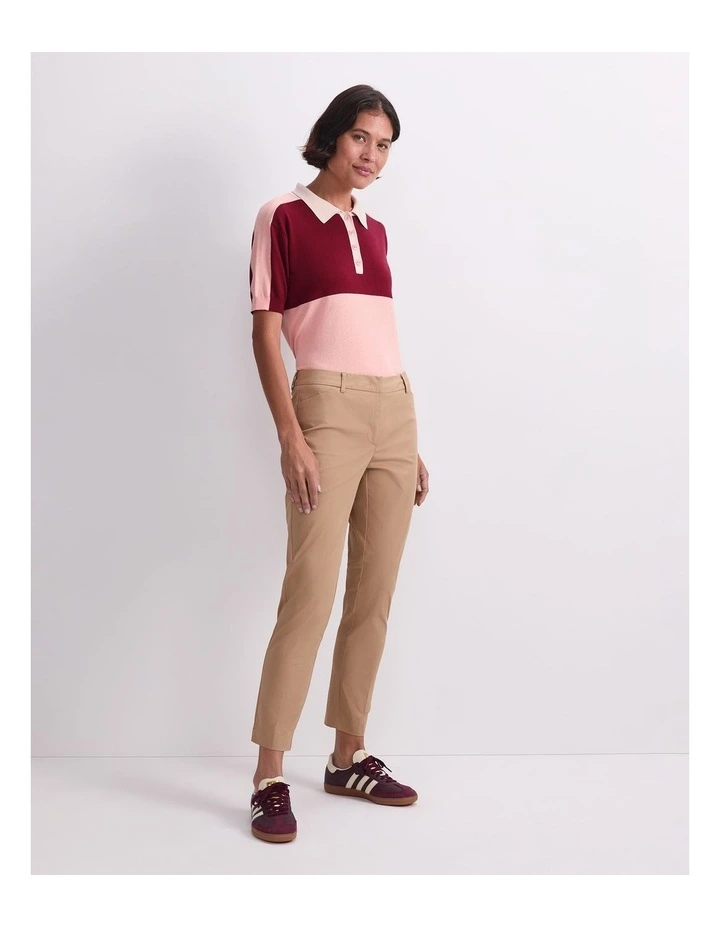 Evie Capri Pant in Brown image 3