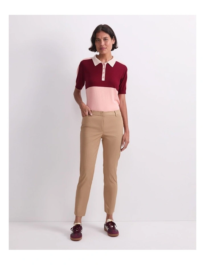 Evie Capri Pant in Brown image 4