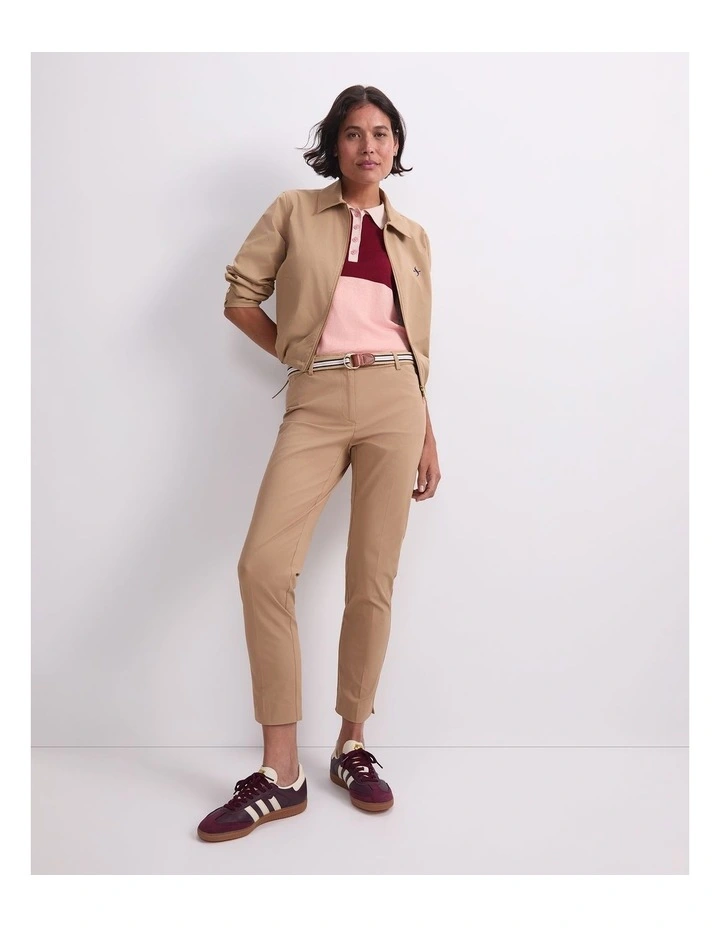 Evie Capri Pant in Brown image 5