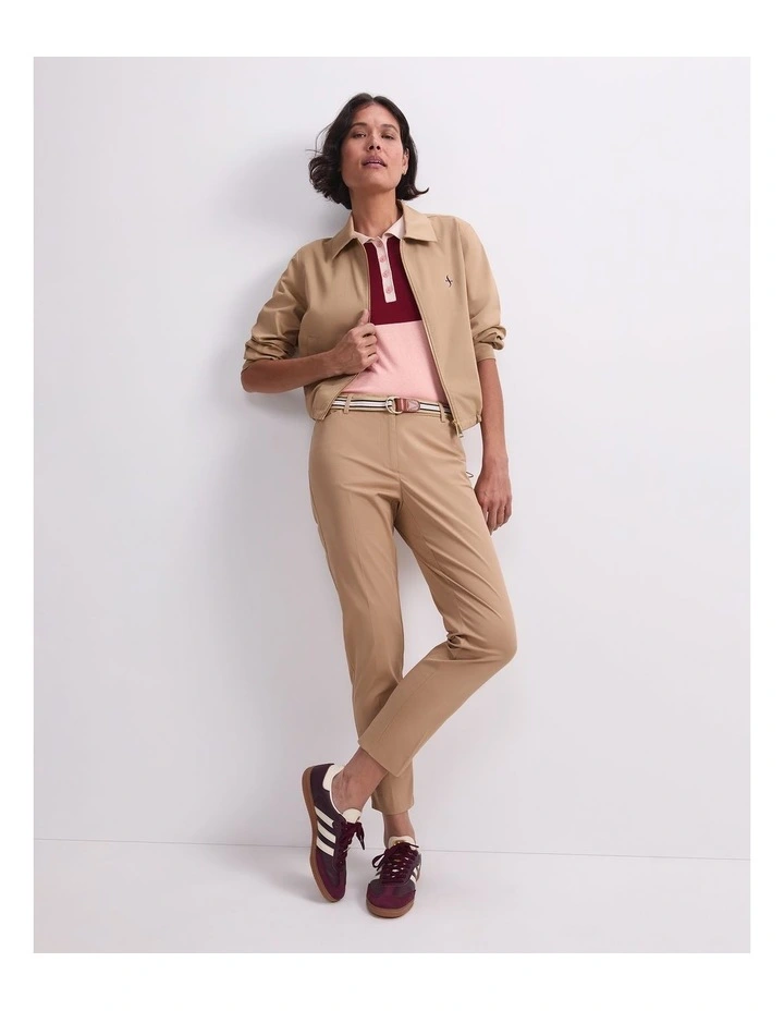 Evie Capri Pant in Brown image 6
