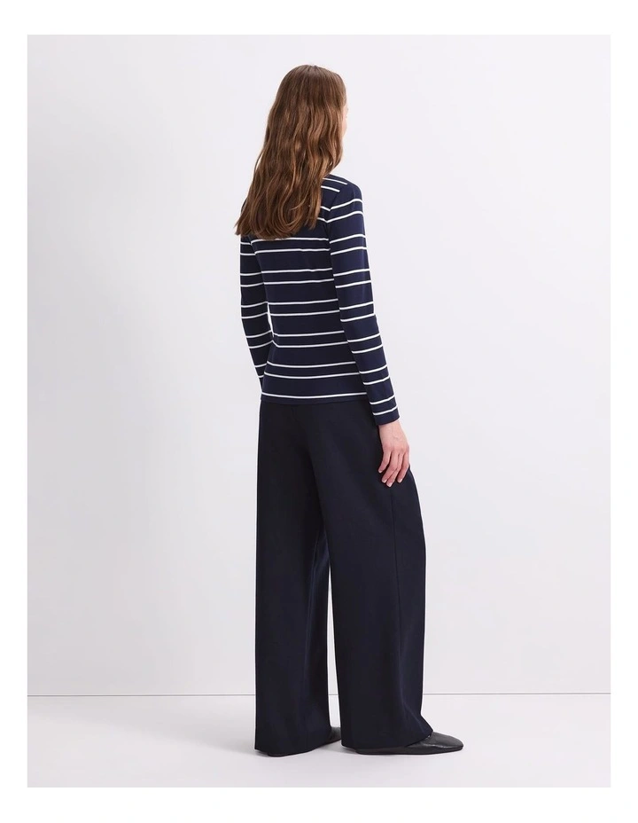 Lucy Stripe Zip Funnel Neck image 2