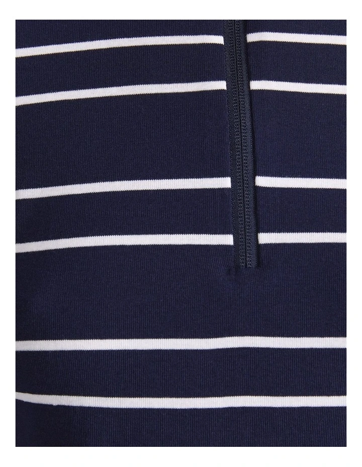 Lucy Stripe Zip Funnel Neck image 7