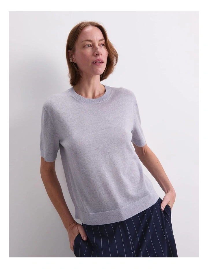 Francis Merino Tee in Grey image 5