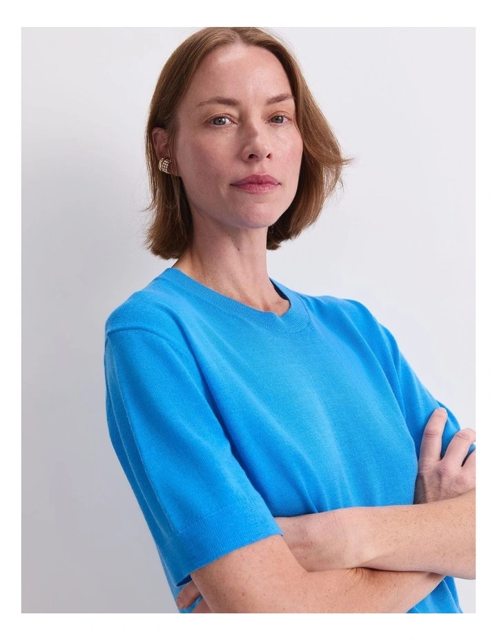 Francis Merino Tee in Blue image 3