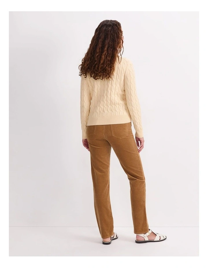 Audrey Check Culotte Sweater in Yellow image 2