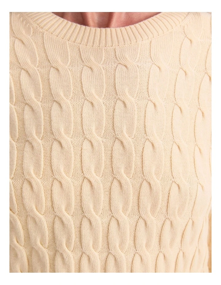 Audrey Check Culotte Sweater in Yellow image 3