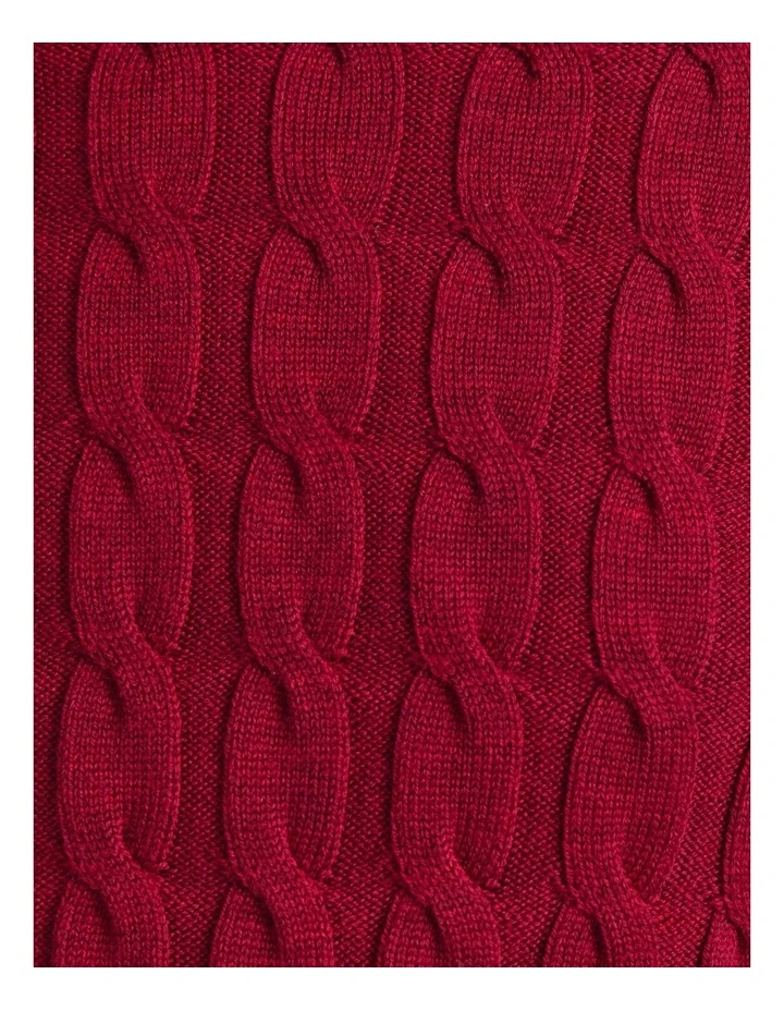 Audrey Check Culotte Sweater in Red image 6